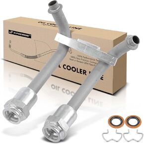 A-Premium Automatic Transmission Oil Cooler Line Hose Assembly Compatible with Jeep Wrangler 2007-2018 2.0L 3.6L 3.8L