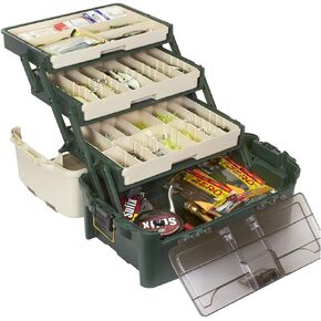 Plano Hybrid Hip Tackle System, One Size, White and Green, Premium Tackle Storage with Removable Drawers, Fits StowAway Utility Boxes, Storage for Fishing
