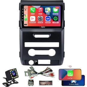 for Ford F150 Radio Upgrade 2013 2014,Android Stereo Navigation Replacement,QLED Touch Screen,8 core CPU,Support Carplay and Android Auto,Free Camera