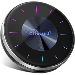 OTTOCAST P3 CarPlay AI Box-2024 Android 12.0 Multimedia AI Box,Wireless CarPlay Android Auto Video Adapter,Support HDMI Output YouTube Netflix Disney+Tiktok Streaming Any Videos to Your Car