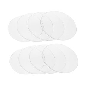 FUNOMOCYA 10pcs Laboratory Equipment Watch Glass Replacement Laboratory Experiment Watch Glass Round Glass Watch Glass Laboratory Round Watch Glass Watch Glass for School Glasses Component