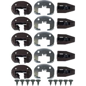 Lot of 5 Sets of Enhanced Commercial Style Kenlin Rite-Trak II Model #168 (Drawer Stop with Roller) …