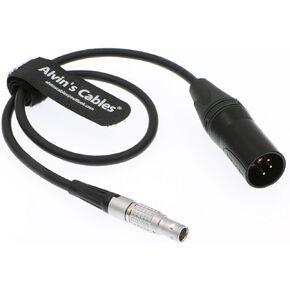 Alvin's Cables XLR 4 Pin Male to 2 Pin Male Power Cable for Teradek Z-CAM E2 SmallHD