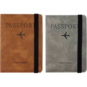 Snogisa mr and mrs passport covers and luggage tags gift set, couple passport holder for honeymoon,Wedding Bridal Shower Gift