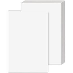 White Heavyweight Cover Stock | Extra Thick and Durable 110lb Cover (297 GSM) – Smooth Finish | For Arts and Crafts, Postcards, Posters | 11" x 17" Ledger Size | 50 per Pack