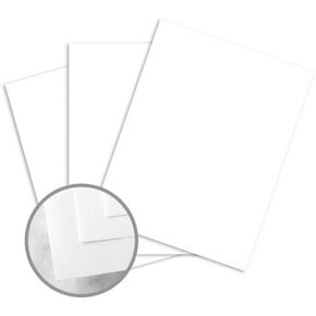 CLASSIC CREST Solar White Card Stock - 8 1/2 x 11 in 80 lb Cover Super Smooth 250 per Package