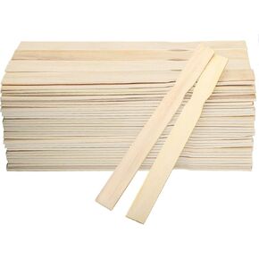 ZOENHOU 200 PCS 10 Inch Paint Sticks, Premium Wooden Paint Stir Waxing Sticks for Crafts Crafting Resin Craft Wood Crafts Paddle Hobby Projects Garden Marker