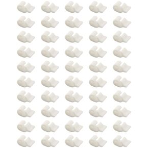 TAODAN 50PCS Storage Cabinet Special Buckle DIY Wear Resistant Plastic Reinforcement Clamp Pet Playpen Lock Bolt Cage Door Lock Suitable for 3-5mm Grid Panels Chicken Coop Rabbit Hamster White