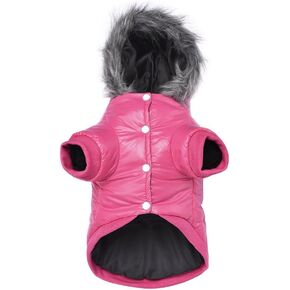 lesypet Dog Coats for Small Dogs, Dog Jacket Warm Dog Winter Coat Windproof Puffer Jacket for Small Dogs Puppy, Pink M in Saudi Arabia