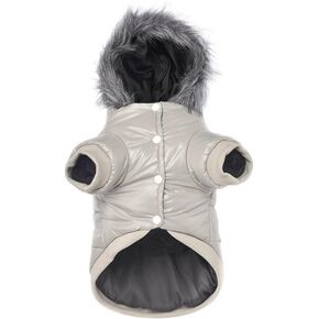 lesypet Dog Coats for Small Dogs, Dog Jacket Warm Dog Winter Coat Windproof Puffer Jacket for Small Dogs Puppy, Pink M