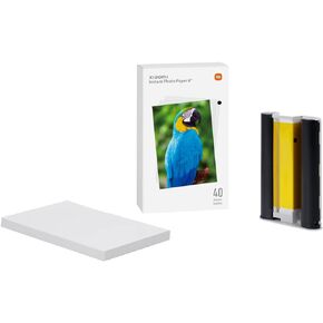 ورق الصور الفوري Xiaomi مقاس 3 بوصة 40 ورقة - لطابعة الصور المكتبية Xiaomi Instant Photo Printer 1S Set
