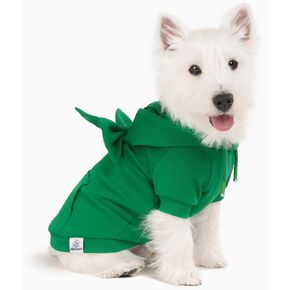 Allisandro Dog Hoodie مع ربطات عنق قابلة للتبديل، ملابس شتوية رائعة للكلاب، سترة بغطاء للرأس للحيوانات الأليفة، مقاس S، أزرق ملكي