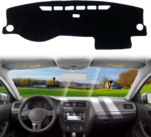 Tcxdioo Dashboard Dash Board Cover Mat Carpet Compatible for VW Jetta 2011 2012 2013 2014 2015 2016 2017 2018 Left Hand Drive… in Saudi Arabia