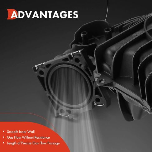 مجموعة مشعب سحب المحرك A-Premium مع حشية [4Cyl 2.4L 2.0L] متوافقة مع Chrysler 200 & Dodge Avenger، Caliber، Journey 2009-2020 & Jeep Compass 2012-2017، Patriot 2011-2017 in Saudi Arabia