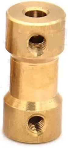 Unifizz D9mm x L20mm Bore Rigid Coupling, Copper Shaft Coupler Connector,Wheel Coupling Couple, 3.17mm to 4mm in Kuwait