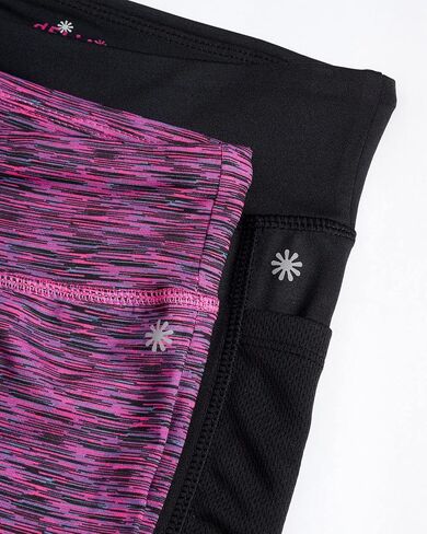 Girls Bike Shorts - 2 Pack Athletic Compression High Waisted Biker Shorts for Girls for Dance Yoga Gymnastics (7-16) in Saudi Arabia