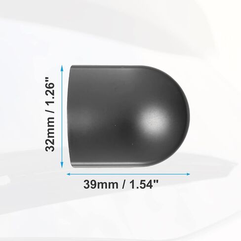 ACROPIX Rear Windshield Wiper Arm Nut Cover Cap Fit for Buick for Cadillac - Pack of 2 Black in Saudi Arabia