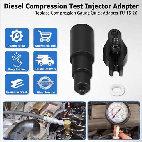 TU-15-26 Diesel Compression Test Adapter (Injector) Tool for Cummins ISB 5.9L Engines 1998-2002 in Saudi Arabia