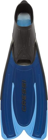 Cressi Adult Snorkeling Fins with Self-Adjustable Comfortable Full Foot Pocket | Perfect for Traveling | Agua: Made in Italy in Saudi Arabia