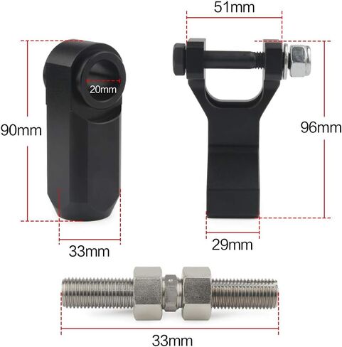 طقم خفض ATV أمامي وخلفي 3.5 بوصة من MR HELLO متوافق مع Yamaha Raptor 700 660R 700R Warrior Banshee 350 1987-2018 in Kuwait