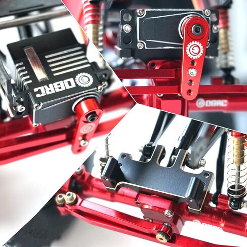 جهاز توجيه رقمي OGRC مع حامل مؤازر نحاسي وقرن مؤازر لمحور 1/24 SCX24 C10 JLU Bronco Deadbolt Gladiator RC أجزاء ترقية السيارة الزاحفة in Kuwait