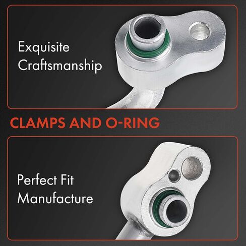 A-Premium A/C Discharge Line Hose Assembly Compatible with Mitsubishi Outlander 2004-2006 L4 2.4L, Compressor to Condenser in Saudi Arabia