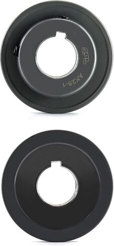 QWORK AK281 حزم الويب ذات الأخدود الفردي، 2 حزمة 2.80 بوصة OD 1 بوصة تتحمل حزام V، قسم الحزام، الحديد الزهر، للحزام V in Saudi Arabia