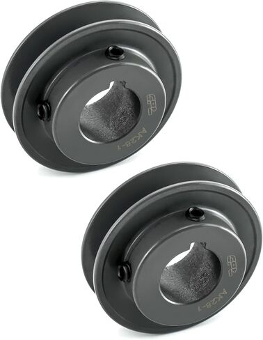 QWORK AK281 حزم الويب ذات الأخدود الفردي، 2 حزمة 2.80 بوصة OD 1 بوصة تتحمل حزام V، قسم الحزام، الحديد الزهر، للحزام V in Saudi Arabia