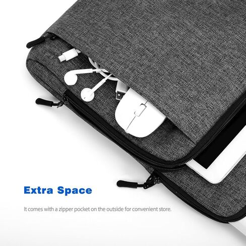 Dadanism 13.3 Inch Tablet Sleeve Shoulder Bag Carrying Case for New MacBook Neo 13" 2026, MacBook Air M5/M4 13", iPad Air M4/M3 13", iPad Pro M5/M4 13", Galaxy Tab S10+/S9 FE+/S9+ 12.4", Black & Gray in Kuwait