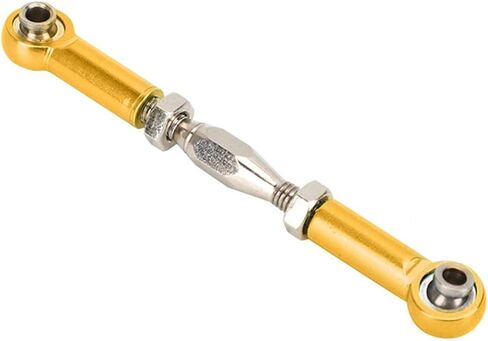 SALUTUYA Aluminum Alloy RC Car Push Rod Turnbuckle Rod Linkage with Adjustable Length RC Turnbuckle for RC Car Upgrade 71-86mm(Golden) in Saudi Arabia