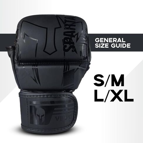 MMA Gloves Sparring Grappling, Hybrid Open Palm Heavy Bag Gloves Men Women, Maya Hide Leather Wrist Support, Cage Fighting Combat Sports Boxing Training, Muay Thai, Punching Bag Gloves in Saudi Arabia