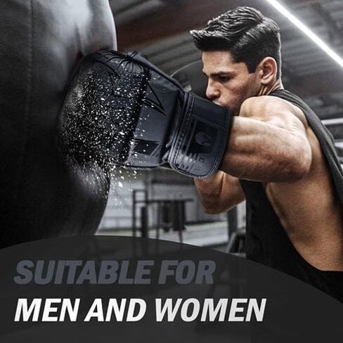 MMA Gloves Sparring Grappling, Hybrid Open Palm Heavy Bag Gloves Men Women, Maya Hide Leather Wrist Support, Cage Fighting Combat Sports Boxing Training, Muay Thai, Punching Bag Gloves in Saudi Arabia