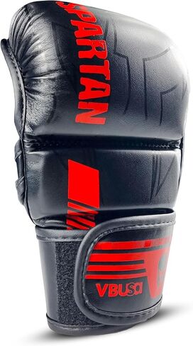 MMA Gloves Sparring Grappling, Hybrid Open Palm Heavy Bag Gloves Men Women, Maya Hide Leather Wrist Support, Cage Fighting Combat Sports Boxing Training, Muay Thai, Punching Bag Gloves in Saudi Arabia