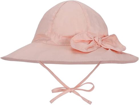 Baby Toddler Girls Wide Brim Sun Hats UPF 50+ Sun Protection Cute Floral Summer Beach Outdoor Strap Bucket Hat in Saudi Arabia