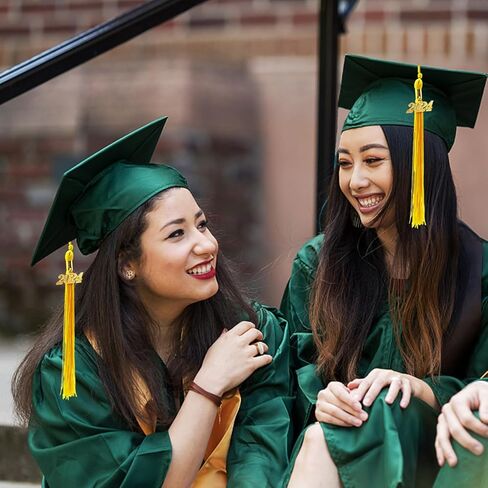 2024 Graduation Tassel, Royal Blue and White Tassel for Graduation Cap with 2024 Year Gold Charm for Graduation Ceremony Tassel Accessories in Kuwait