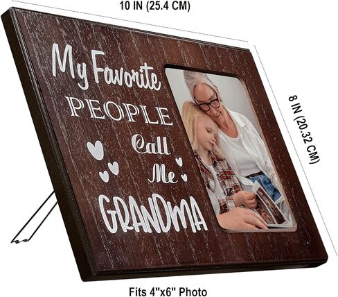 Ylu Yni Anniversary Wedding Engagement Gifts for Women, Wooden Picture Frame for 4x6 Inch Photo, Brown Home Decor, for Couples, Boyfriend, Girlfriend, Unique Birthday Gifts for Her/Him in Saudi Arabia