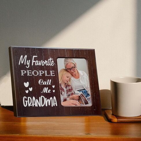 Ylu Yni Anniversary Wedding Engagement Gifts for Women, Wooden Picture Frame for 4x6 Inch Photo, Brown Home Decor, for Couples, Boyfriend, Girlfriend, Unique Birthday Gifts for Her/Him in Saudi Arabia