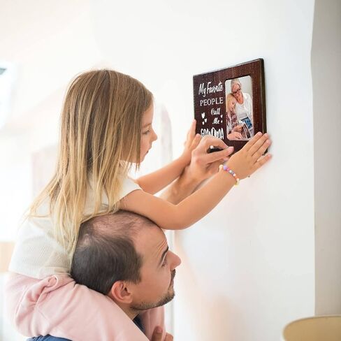 Ylu Yni Anniversary Wedding Engagement Gifts for Women, Wooden Picture Frame for 4x6 Inch Photo, Brown Home Decor, for Couples, Boyfriend, Girlfriend, Unique Birthday Gifts for Her/Him in Saudi Arabia