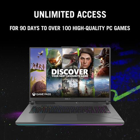 ASUS ROG Strix G16 (2023) كمبيوتر محمول للألعاب، 16 بوصة 16:10 QHD 240 هرتز، GeForce RTX 4060، Intel Core i9-13980HX، 16 جيجابايت DDR5، 1 تيرابايت PCIe SSD، Wi-Fi 6E، Windows 11، G614JV-ES94 in Saudi Arabia