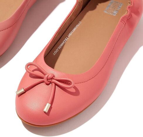 حذاء باليه مسطح من الجلد للنساء من FitFlop in Saudi Arabia