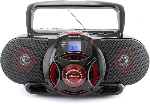 Emerson EPB-3002 بلوتوث محمول، مشغل MP3/CD AM/FM راديو كاسيت/مسجل مع مضخم صوت ومدخل USB Boombox in Saudi Arabia