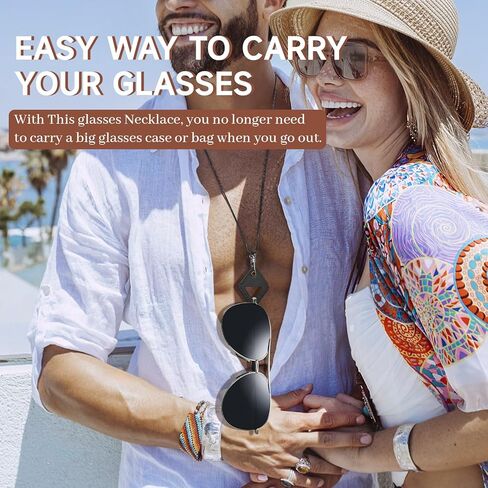 بوفوند قطعتان من حزام النظارات للرجال، أشرطة حامل النظارات، حامل نظارات العين حول الرقبة، حبل للنظارات للرجال in Kuwait