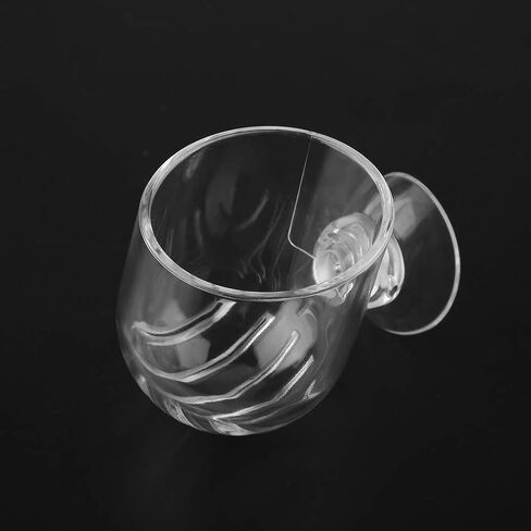 Aquarium Cone Red Worm Feeder, Transparent Acrylic Fish Tank Brine Shrimp Feeder Red Worm Feeding Container Holder with Suction Cups in Saudi Arabia