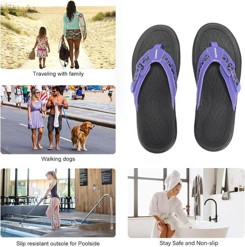 STQ Orthopedic Flip Flops for Women丨Adjustable Beach Sandals in Saudi Arabia
