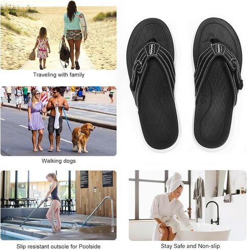 STQ Orthopedic Flip Flops for Women丨Adjustable Beach Sandals in Saudi Arabia