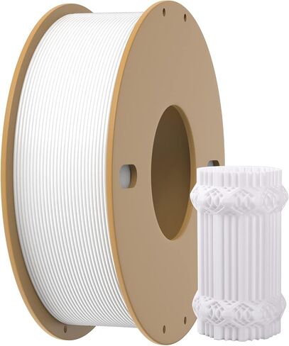 Dikale PLA+ 3D Printer Filament 1.75mm No Tangle, Neatly Wound Filament Net Weight 250g Spool, PLA Pro Plus, White in Saudi Arabia