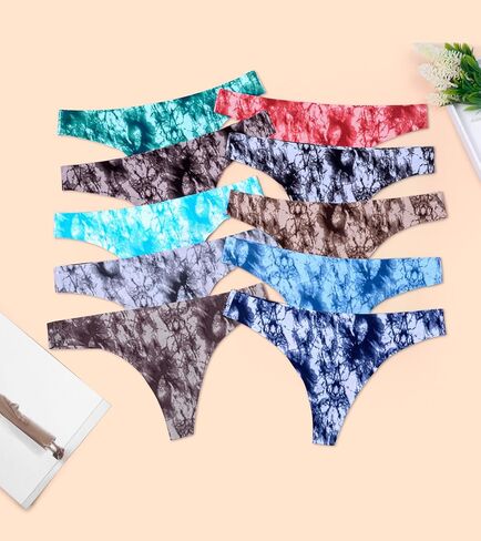 Annenmy سيور سلس للنساء الملابس الداخلية مثير تنفس مريحة لا تظهر سراويل رفيعة 10 حزمة XS-XL in Kuwait