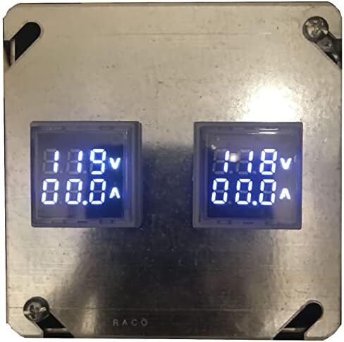 Dual Current/Voltage Meter Panel for Generator Power Monitoring in Saudi Arabia