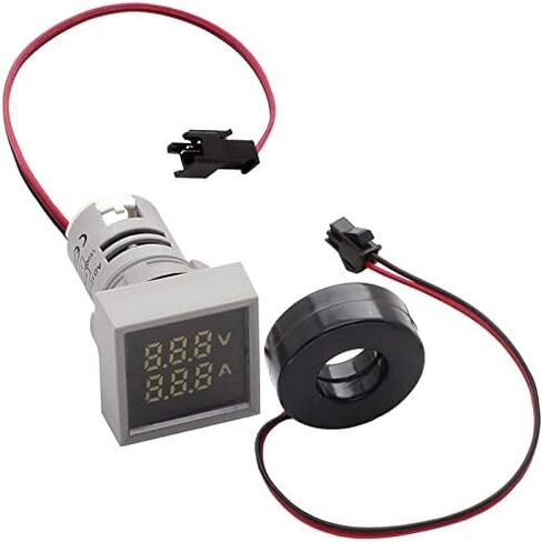 Dual Current/Voltage Meter Panel for Generator Power Monitoring in Saudi Arabia