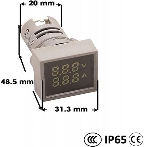 Dual Current/Voltage Meter Panel for Generator Power Monitoring in Saudi Arabia